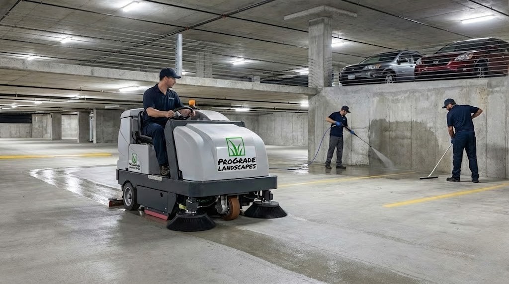Parkade Sweeping and Washing